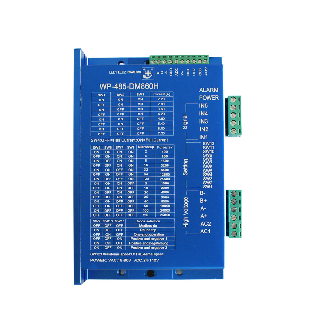 一體化步進(jìn)電機(jī)驅(qū)動控制器 單軸 WP-485-DM860H